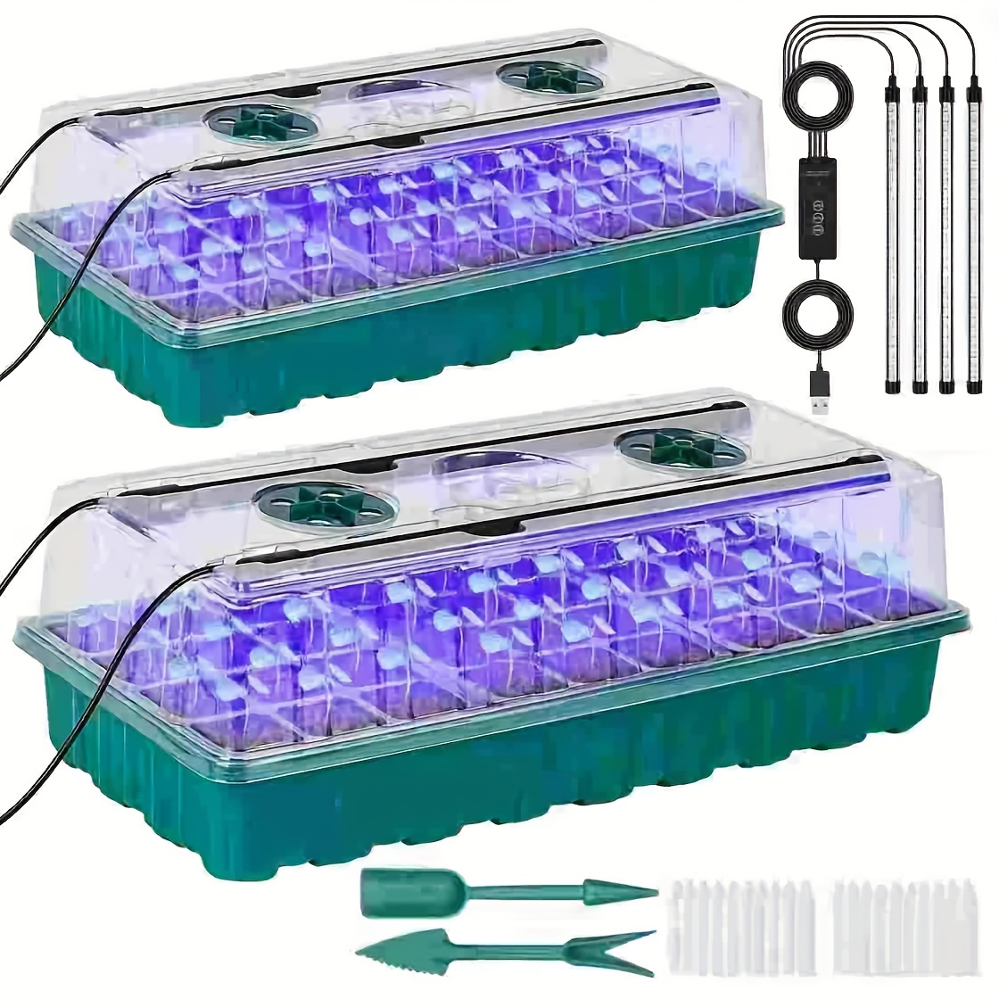 72-Cell Seed Starter Tray with - Humidity Dome Kit ulasan dan harga